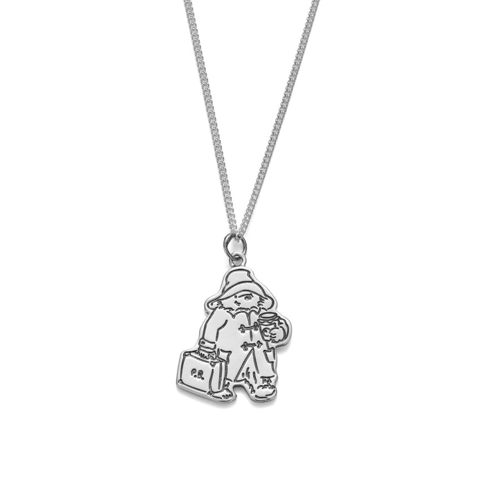 Paddington with Suitcase & Marmalade Necklace (Sterling Silver)