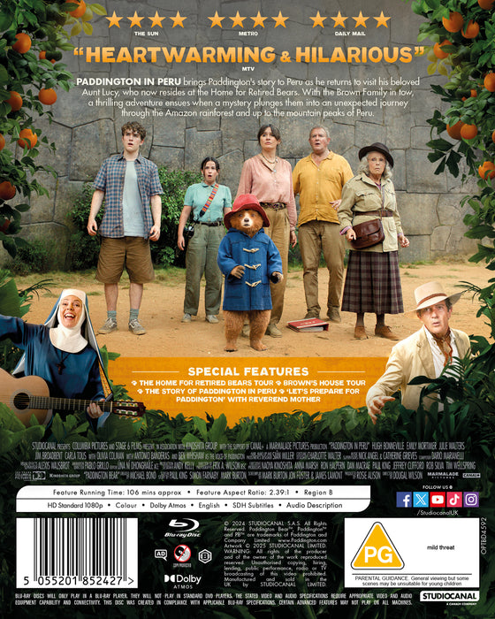 PADDINGTON IN PERU (BLU-RAY)