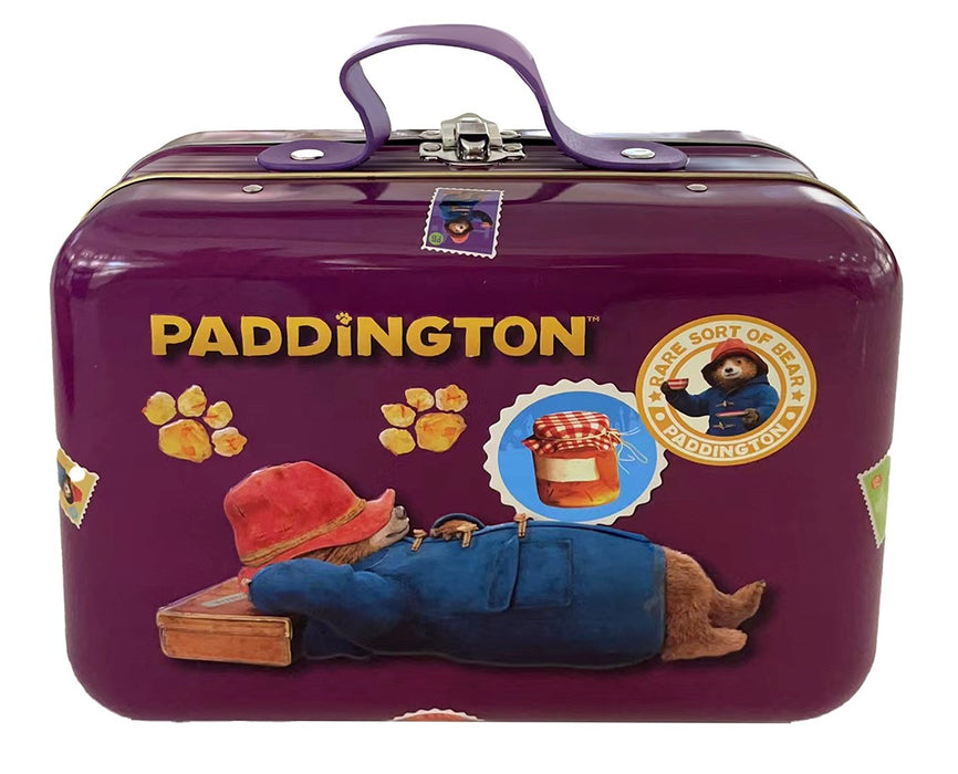 Paddington Purple Suitcase Tin (Chocolate and Orange Cookies)