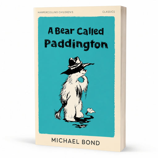 Book cover of 'A Bear Called Paddington' by Michael Bond with a bear illustration on a blue background.