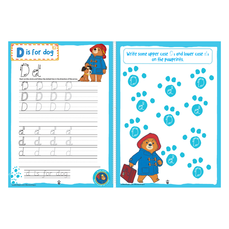 Paddington Learn To Write The Alphabet And Handwriting Practice Activity Book : Ages 3-5