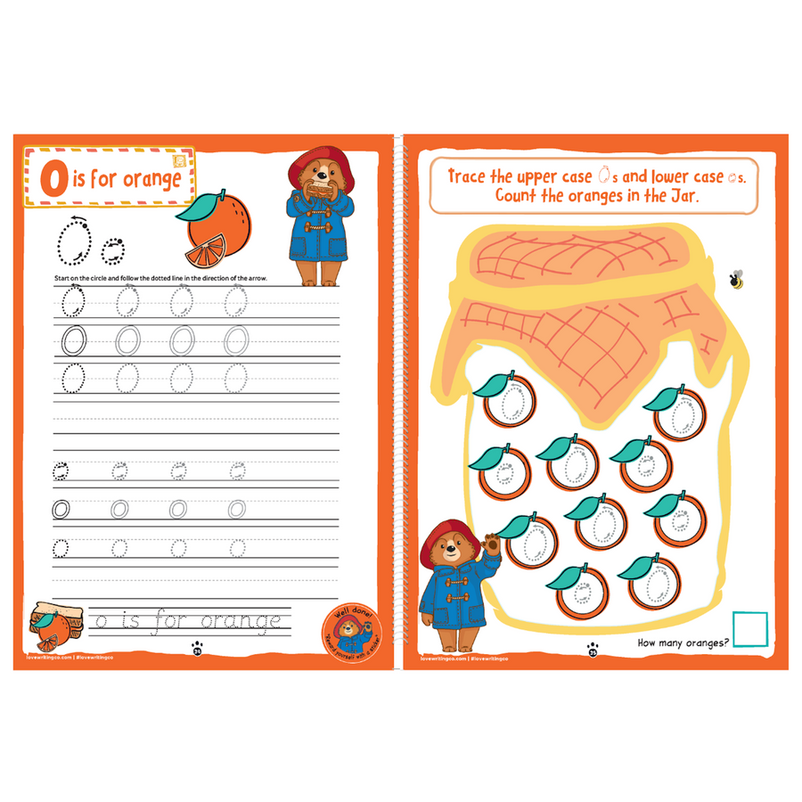 Paddington Learn To Write The Alphabet And Handwriting Practice Activity Book : Ages 3-5