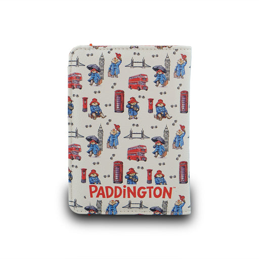 Passport Holder with Paddington Bear illustrations on a white background