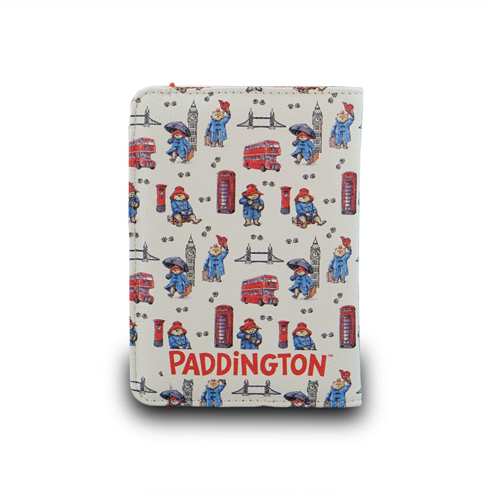 Passport Holder with Paddington Bear illustrations on a white background