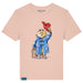 T-shirt with Paddington Bear design on a pink background