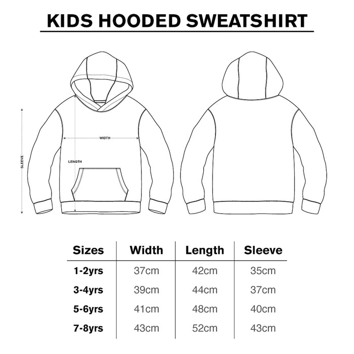 kids hoodie size guide