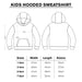 kids hoodie size guide