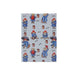 A light blue magnet with Paddington pawprints marmalade and poses repeat pattern