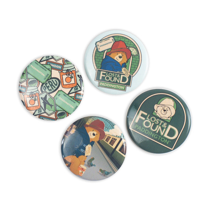 Lost & Found Paddington Set of 4 Badges