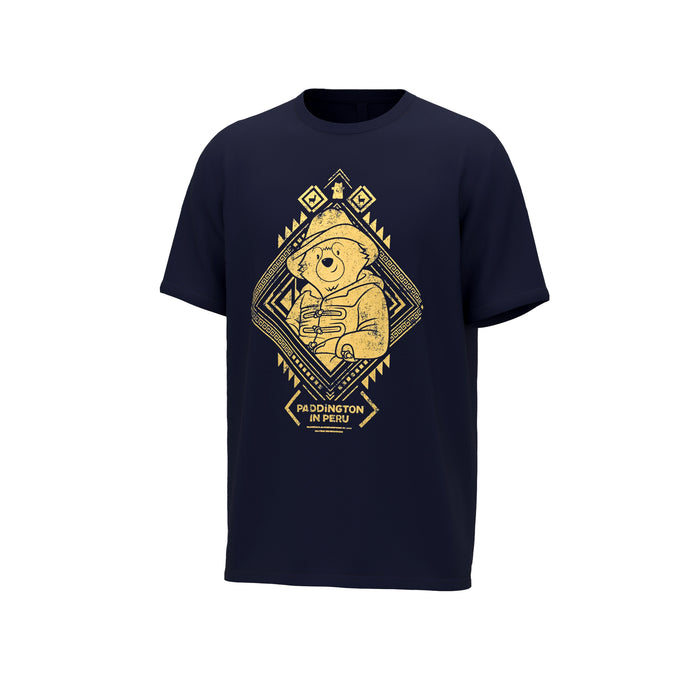 Paddington in Peru Organic Cotton Unisex Blue T-Shirt