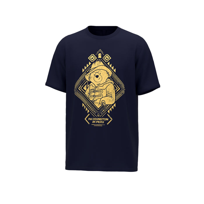 Paddington in Peru Organic Cotton Unisex Blue T-Shirt