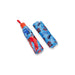 Children's rolled up Paddington umbrella with london bus and telephone box design on a blue background