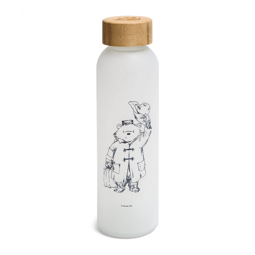 White and wooden Paddington Sketch Water bottle