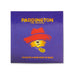 Magnet with Paddington the musical  design and text on a blue background