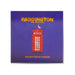 fridge magnet for 'Paddington: The Musical' with a red telephone box and bird illustration on a purple background.