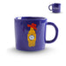 Blue mug with a Big Ben illustration on a white background