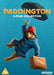DVD cover for the Paddington 3-film collection featuring an illustration of the main character, Paddington Bear, in a red hat and blue coat, holding a suitcase and a umbrella, with the title text and the Paddington bear logo.