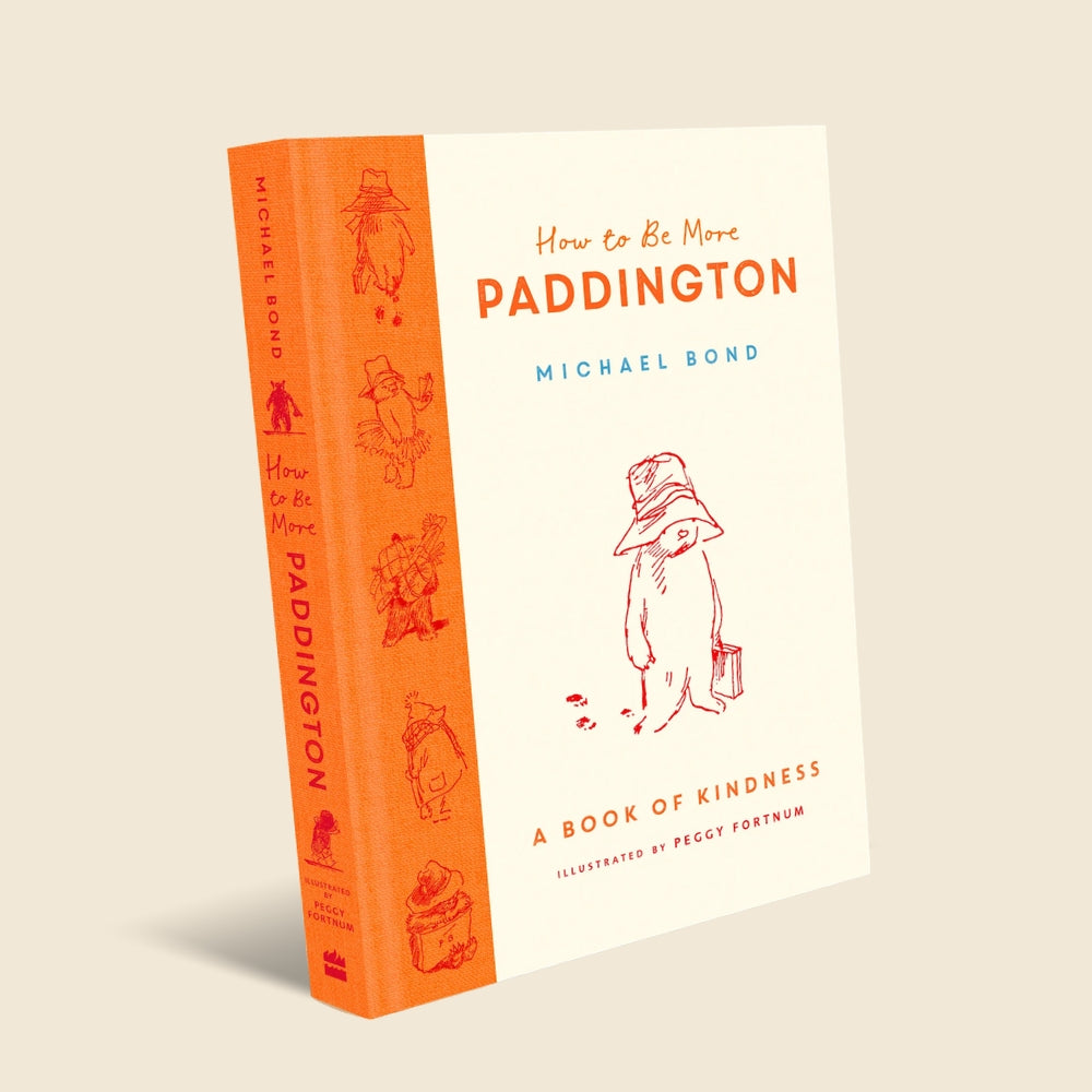 Paddington Books Collection highlighting hardback A Book of kindness by Michael Bond with orange spine