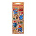 Paddington bear stickers on a brown cardboard backing with 'Paddington' branding.