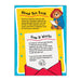 Instructions for a children's book with Paddington Bear on a yellow and blue background