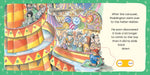 Illustration of a colorful carousel with children on a green background
