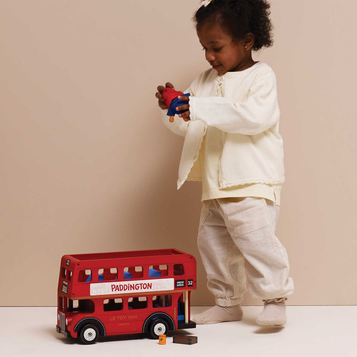 Paddington Large Wooden London Bus