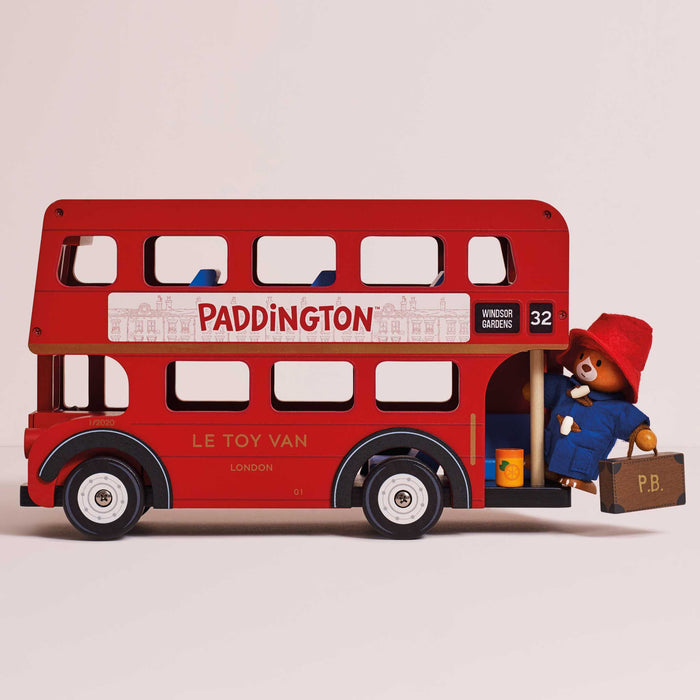 Paddington Large Wooden London Bus