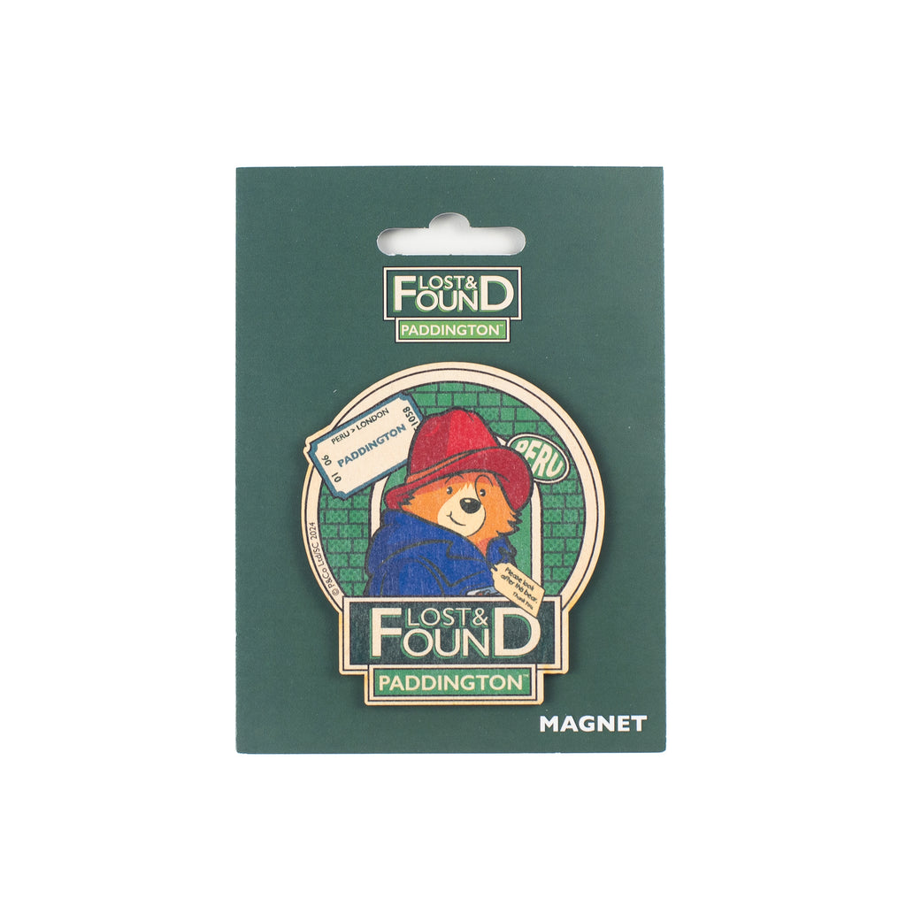 Lost & Found Paddington Wooden Magnet-Circle