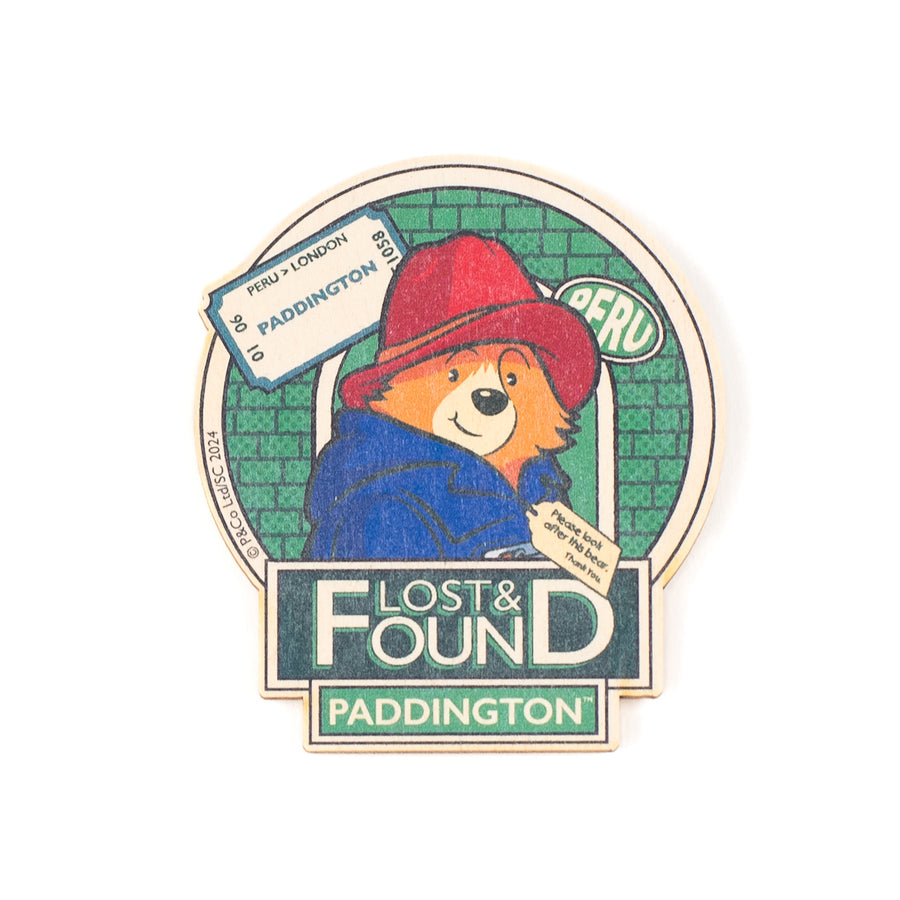 Lost & Found Paddington Wooden Magnet-Circle