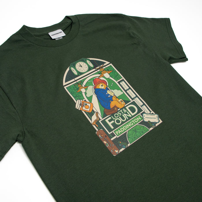 Lost & Found Paddington Portrait Green T-Shirt