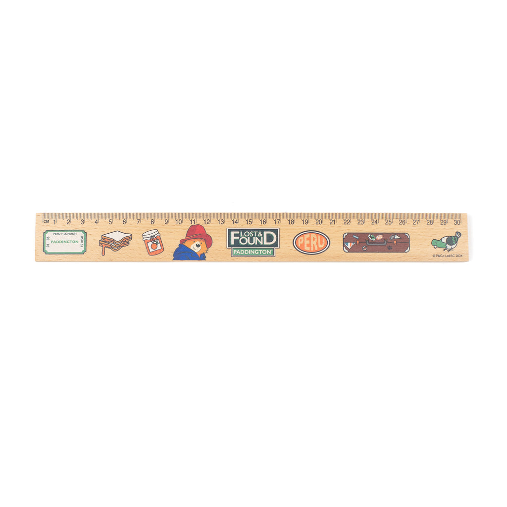 Lost & Found Paddington Wooden Ruler 30cm