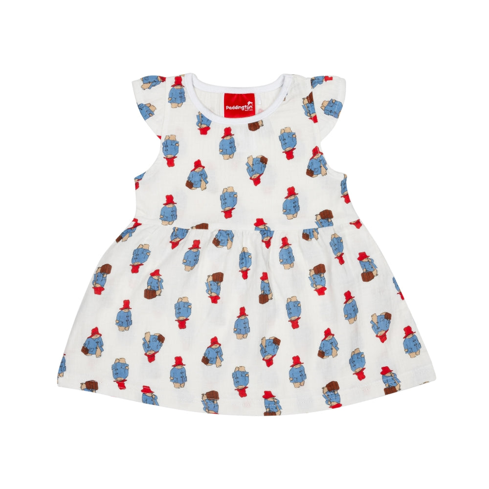 Paddington 'Love To Travel' Infant Dress | Bear Print Dress
