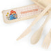 Picnic cutlery set with a Paddington Bear-themed case on a white background