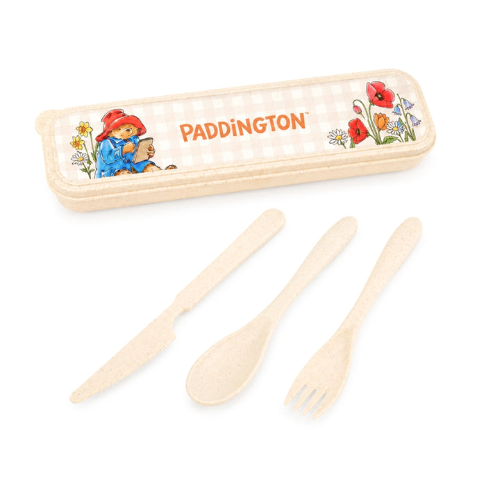 Picnic cutlery set with 'Paddington' branding on a white background