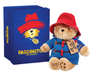 Paddington collectors bear toy with a blue box featuring Paddington's face and 'Paddington The Musical' text.