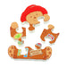 Wooden puzzle with Paddington bear design on a white background