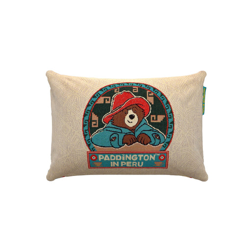 Pillow with Paddington Bear design on a white background