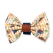 Dog Bow tie with Paddington Bear design on a white background