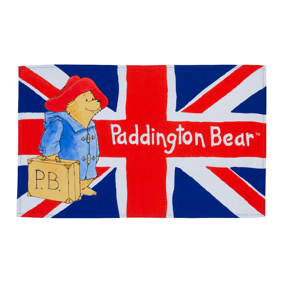Paddington Bear Union Jack Tea Towel