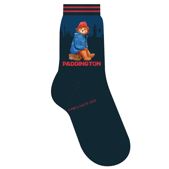 Paddington Suitcase Children’s Socks (Navy)