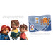 Paddington and family reading a book about football