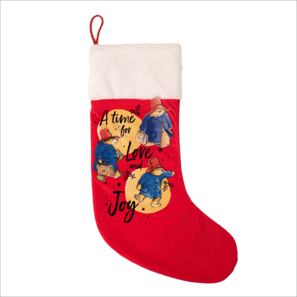 Paddington Christmas Stocking "Time For Love and Joy"