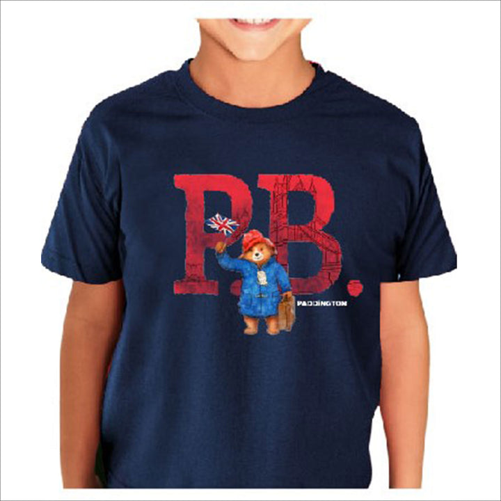 paddington bear PB kid tshirt navy