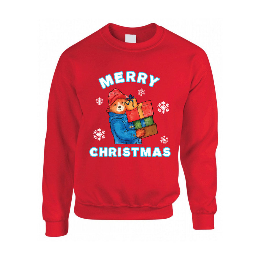 Paddington Adult Christmas Sweatshirt - Red