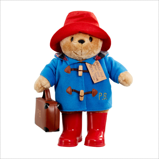 large paddington bear with boots and suitcase