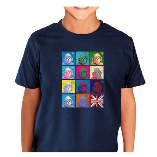 paddington bear kid tshirt square navy