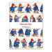 A Paddington Bear themed A5 notebook with illustrations of the character in various outfits on the cover.