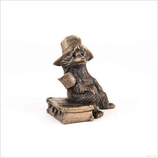 paddington bear bronze figurine