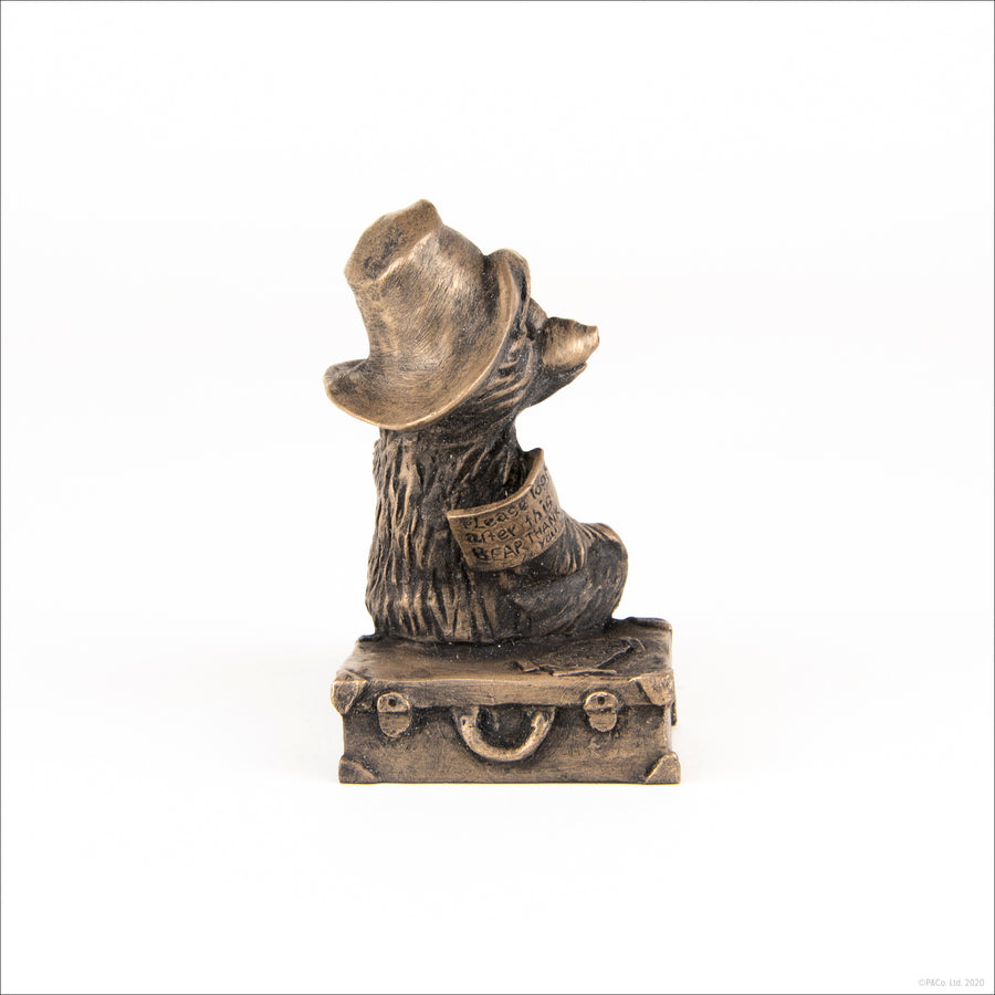 paddington bear bronze figurine