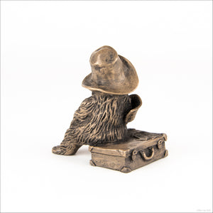 paddington bear bronze figurine